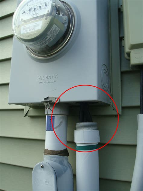 electric meter box conduit|how to install electric meter box.